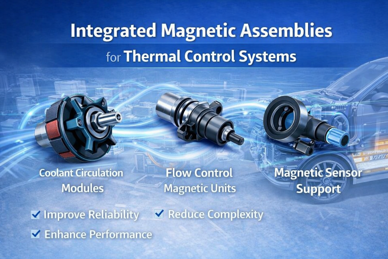 Integrated magnetic assemblies